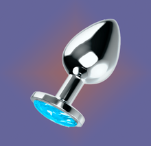 Load image into Gallery viewer, OHMAMA PLUG ANAL CRISTAL BLUE