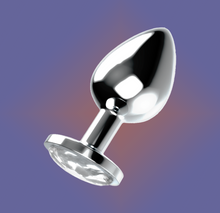 Load image into Gallery viewer, OHMAMA PLUG ANAL CRISTAL WHITE
