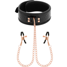 Load image into Gallery viewer, BEGME BLACK EDITION COLLAR WITH NIPPLE CLAMPS