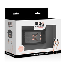 Load image into Gallery viewer, BEGME BLACK EDITION COLLAR WITH NIPPLE CLAMPS