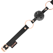 Load image into Gallery viewer, BEGME BLACK EDITION BALL GAG VEGAN LEATHER
